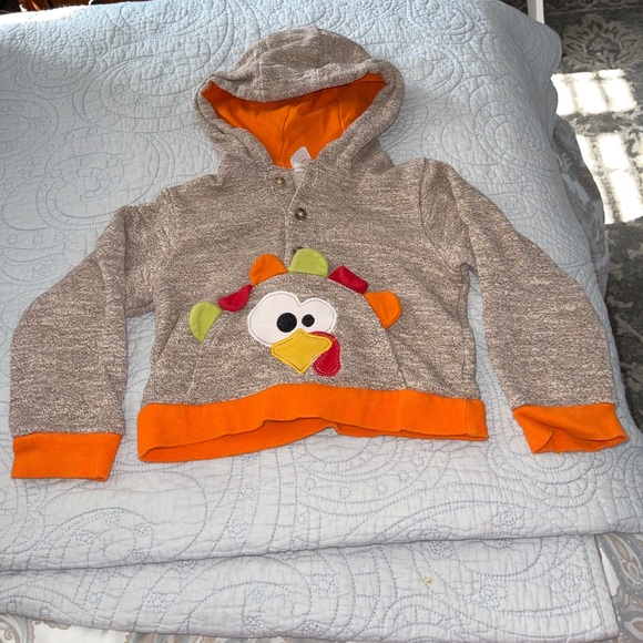 Baby Essentials Other - Baby Essentials Turkey Pullover Hoodie Size 24 Months THANKSGIVING,Turkey,fall